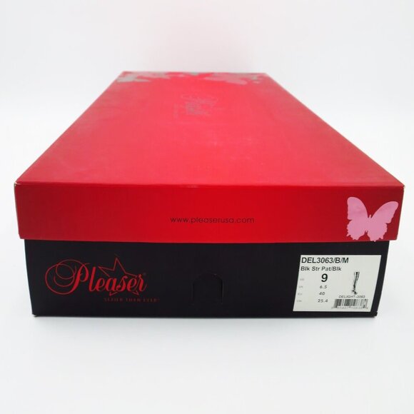 Pleaser Delight 3063 Thigh High Boot Patent Leather 6" Stiletto Platform - Picture 12 of 12